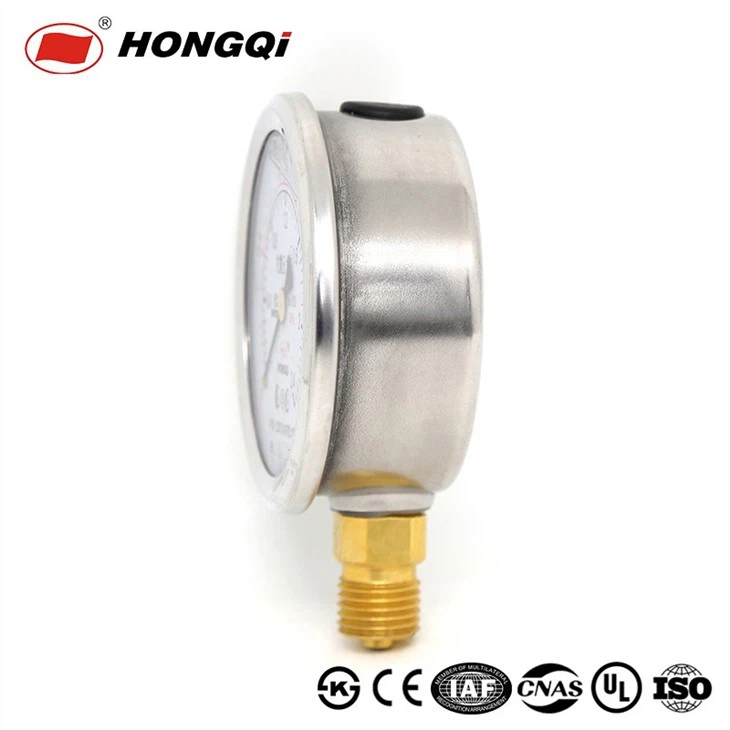 2 1/2 Inch Glycerin Filled Pressure Gauge With NPT1/4 Low Mount