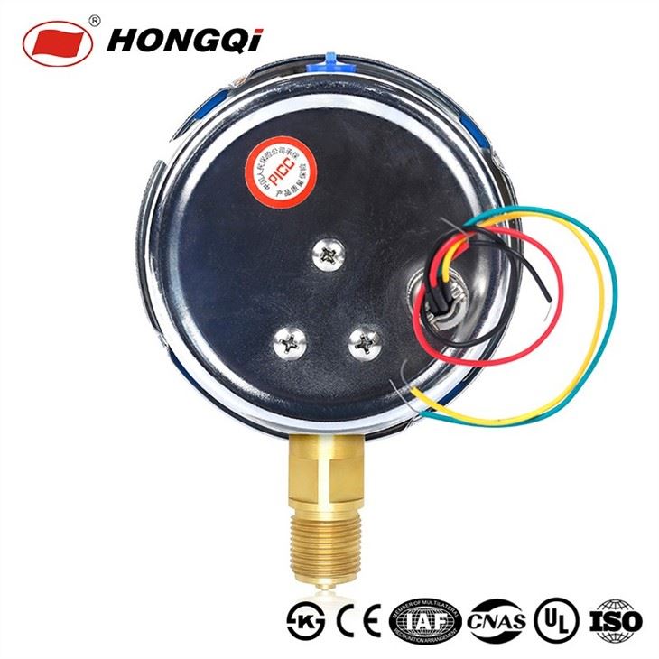 Electric Contact Pressure Gauge Shock-proof Oil-filled