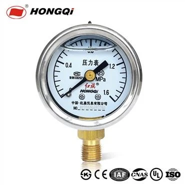 1,5" manometer s tlakomerom naplneným kvapalinou z nehrdzavejúcej ocele