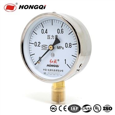 Tlakomer Ekonomický manometer s citlivým ukazovateľom série Y{0}}A